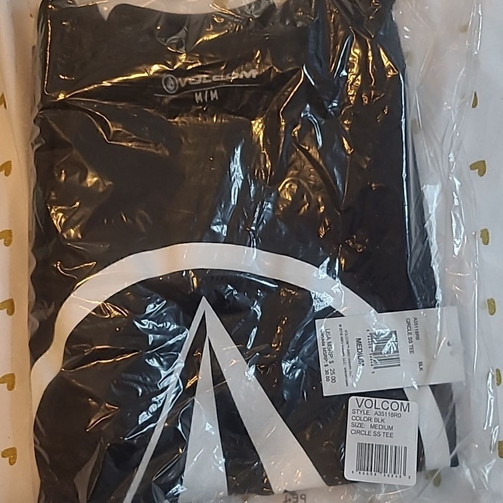 Volcom Logo Black SS Circle Tee - Picture 3 of 5